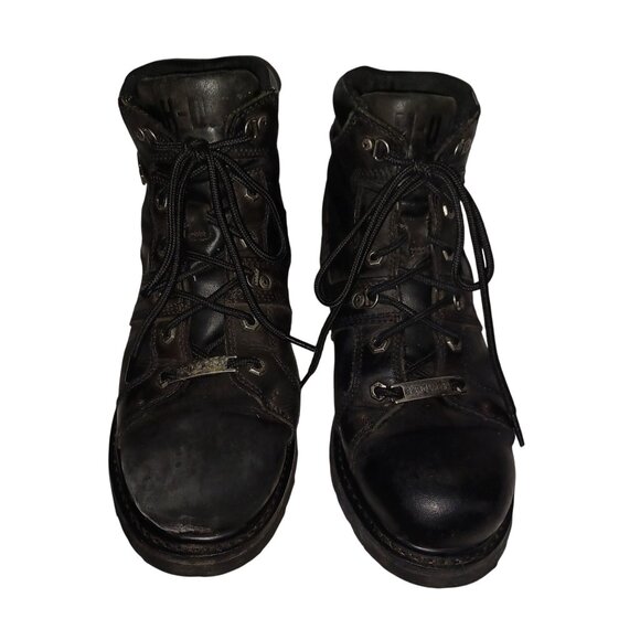 Harley-Davidson Mens Black Leather Ruskin Lace-Up Motorcycle Boots Size 11.5 M - Picture 9 of 15